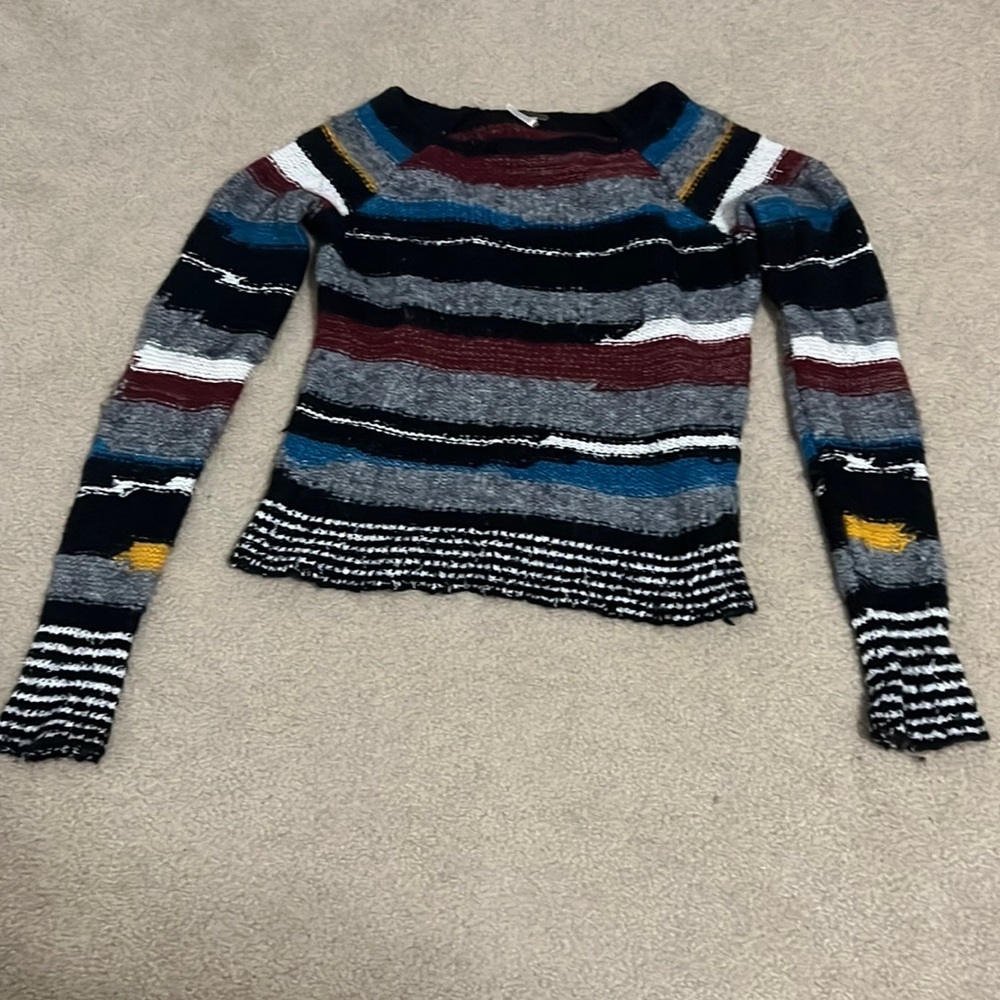 Free people size small striped sweater warm comfy